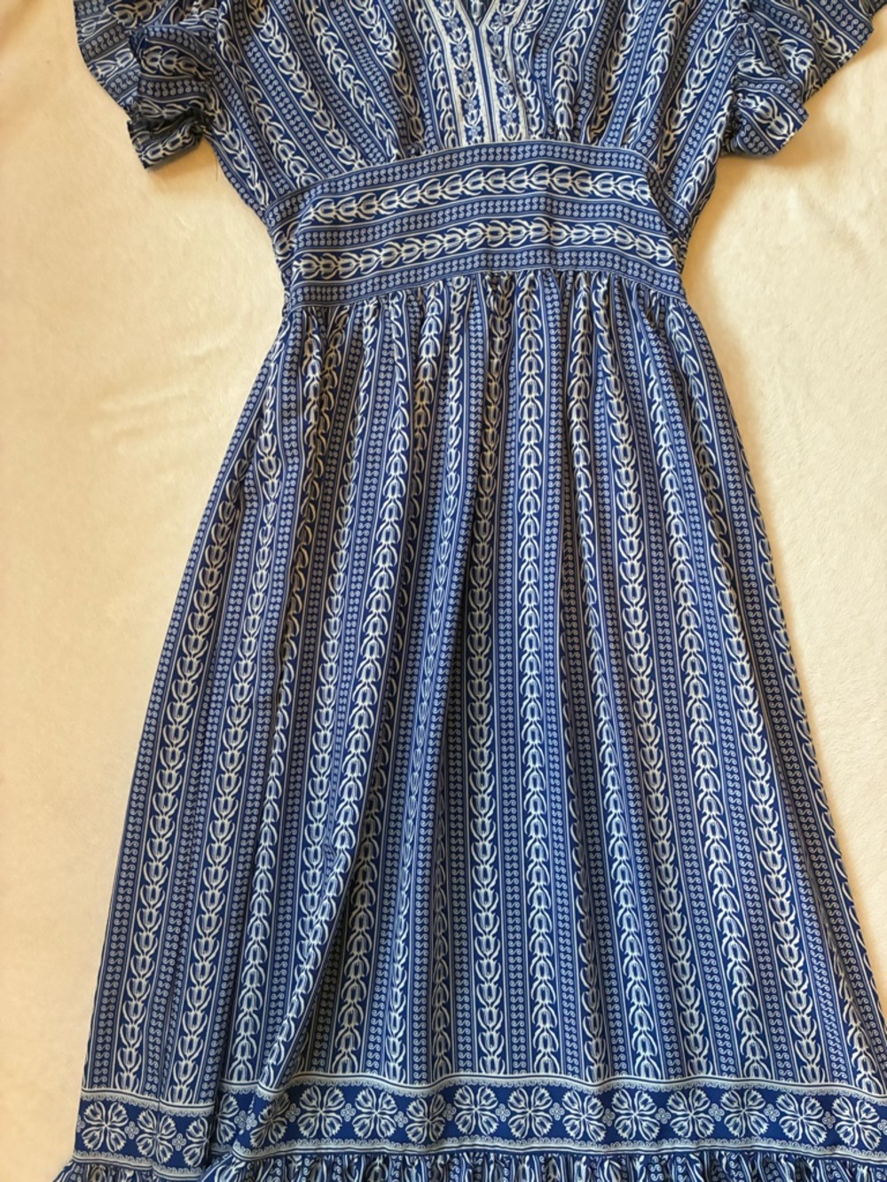 Max studioBlue Patterned Maxi Dress size small - Picture 4 of 8